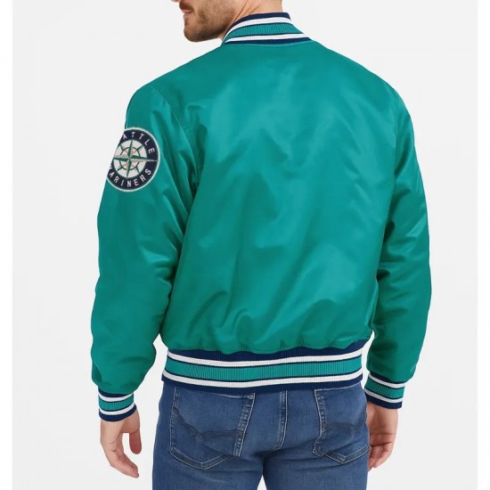 Seattle Mariners Northwest Green Satin Jacket Seattle Mariners Northwest Green Satin Jacket