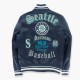 Seattle Mariners Olde Time Navy Satin Jacket Seattle Mariners Olde Time Navy Satin Jacket