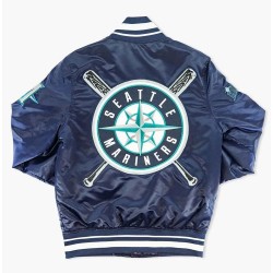 Seattle Mariners Sluggers Satin Jacket Seattle Mariners Sluggers Satin Jacket