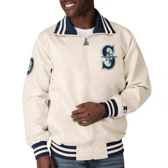 Seattle Mariners The Captain II Cream Jacket Seattle Mariners The Captain II Cream Jacket