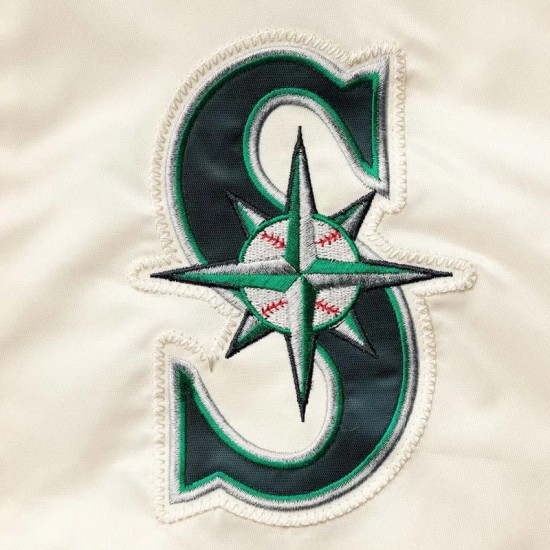 Seattle Mariners The Captain II Cream Jacket Seattle Mariners The Captain II Cream Jacket