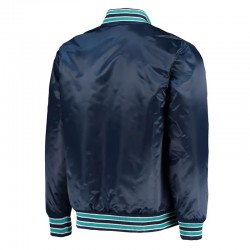 Seattle Mariners The Diamond Navy Satin Jacket Seattle Mariners The Diamond Navy Satin Jacket
