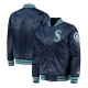 Seattle Mariners The Diamond Navy Satin Jacket Seattle Mariners The Diamond Navy Satin Jacket