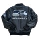 Seattle Seahawks Classic Varsity Charcoal and Black Jacket