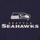 Seattle Seahawks College Navy Embroidered Logo Varsity Wool Jacket