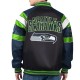 Seattle Seahawks G-III Faux Varsity Leather Jacket