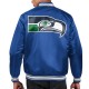 Seattle Seahawks Locker Room Royal Varsity Satin Jacket Seattle Seahawks Locker Room Royal Varsity Satin Jacket