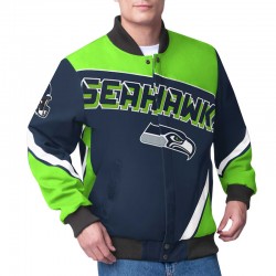 Seattle Seahawks Maximum Racing Navy Jacket