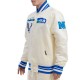 Seattle Seahawks Retro Classic Cream Varsity Satin Jacket