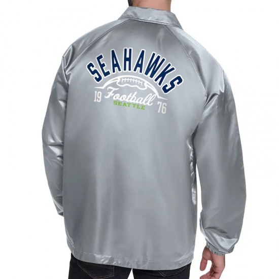 Seattle Seahawks Retro Logo Coaches Jacket Seattle Seahawks Retro Logo Coaches Jacket