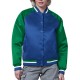 Seattle Seahawks Royal and Green Varsity Satin Jacket Seattle Seahawks Royal and Green Varsity Satin Jacket