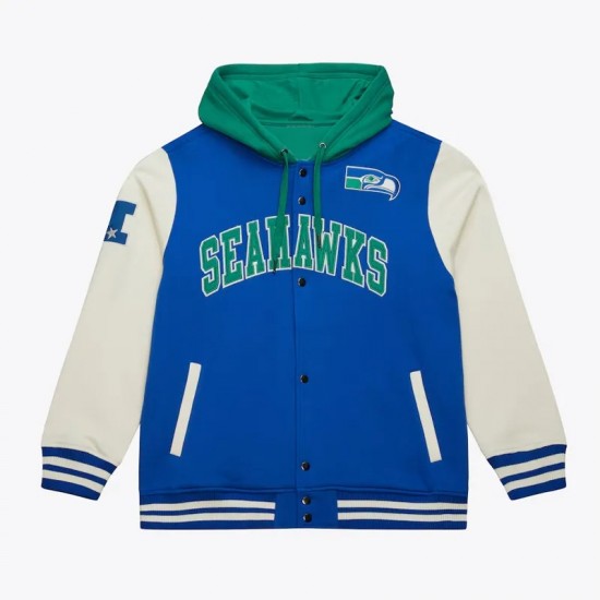 Seattle Seahawks Sideline Varsity Fleece Jacket Seattle Seahawks Sideline Varsity Fleece Jacket