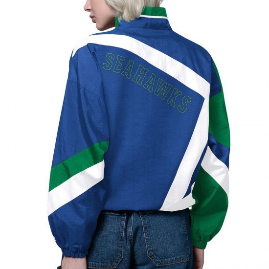 Seattle Seahawks Star Throwback Windbreaker Jacket