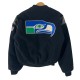 Seattle Seahawks Teddy Navy Varsity Wool Jacket