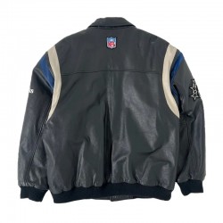 Seattle Seahawks Teddy Varsity Black Leather Jacket
