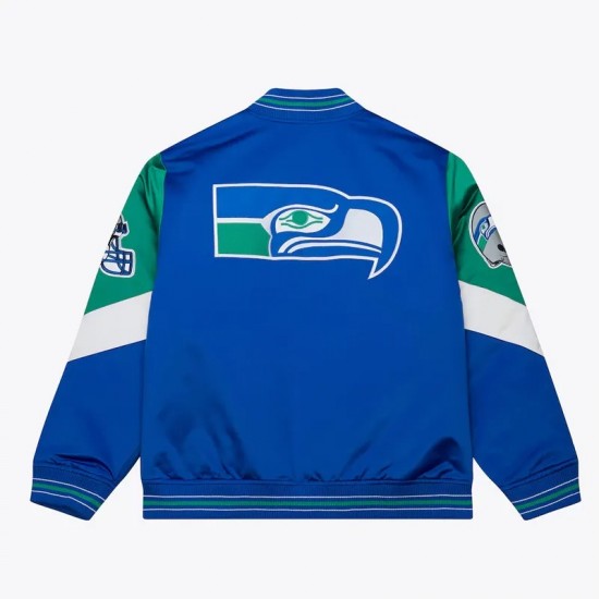 Seattle Seahawks Throw It Back Heavyweight Satin Jacket