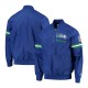 Seattle Seahawks Throwback Jet Half-Zip Blue Jacket Seattle Seahawks Throwback Jet Half-Zip Blue Jacket