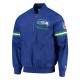 Seattle Seahawks Throwback Jet Half-Zip Blue Jacket Seattle Seahawks Throwback Jet Half-Zip Blue Jacket