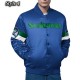 Seattle Seahawks Triple Option Varsity Satin Jacket Seattle Seahawks Triple Option Varsity Satin Jacket
