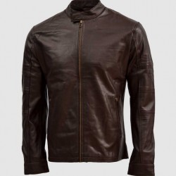 Sheep Leather Brown Biker Jacket Sheep Leather Brown Biker Jacket