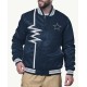 Shock Wave Dallas Cowboys Navy Satin Jacket Shock Wave Dallas Cowboys Navy Satin Jacket