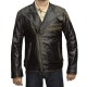 NEW Men’s Biker Reinforced Vintage Distressed Black with Skull Leather Jacket