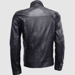 Slim Fit Biker Black Leather Jacket