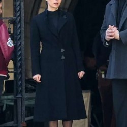 Sofia Falcone The Penguin S01 Black Coat