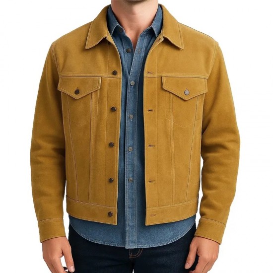 Sonny Hayes F1 The Movie Brown Suede Jacket