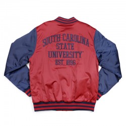South Carolina State Navy and Garnet Baseball Jacket South Carolina State Navy and Garnet Baseball Jacket