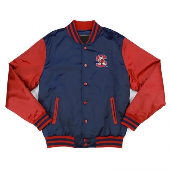 South Carolina State Navy and Red Baseball Jacket South Carolina State Navy and Red Baseball Jacket