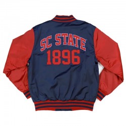 South Carolina State Navy and Red Baseball Jacket South Carolina State Navy and Red Baseball Jacket