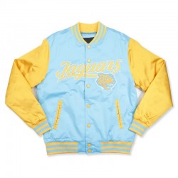 Southern University Columbia Blue and Gold Baseball Jacket