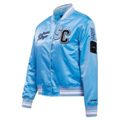 Spelman College Classic Rib Blue Satin Jacket Spelman College Classic Rib Blue Satin Jacket