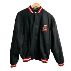 St Kilda Saints 90’s Black Varsity Wool Jacket