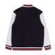 St Kilda Saints Black and Gray Varsity Fleece Jacket St Kilda Saints Black and Gray Varsity Fleece Jacket