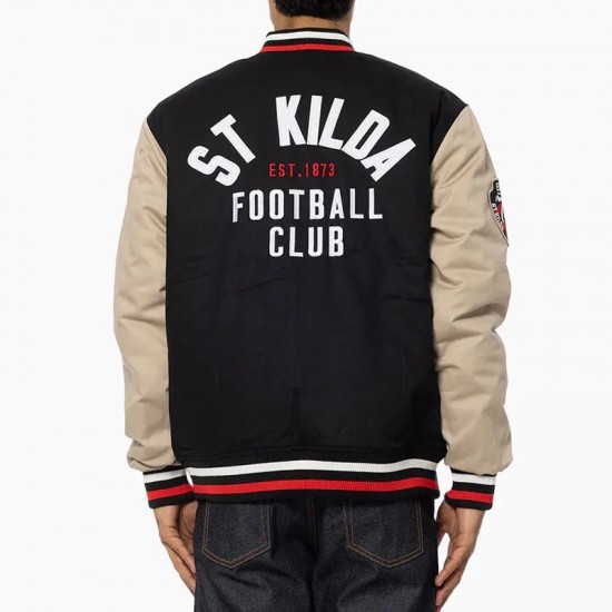 St Kilda Saints Lock Up Varsity Cotton Jacket