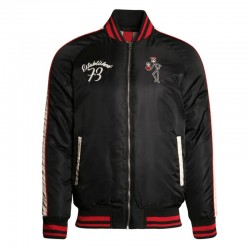 St Kilda Saints Vintage Black Bomber Full-Zip Jacket St Kilda Saints Vintage Black Bomber Full-Zip Jacket