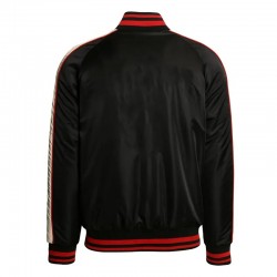 St Kilda Saints Vintage Black Bomber Full-Zip Jacket
