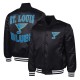 St. Louis Blues Adaptive Bold Logo Varsity Satin Jacket