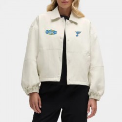 St. Louis Blues Heathered Bone Coach’s Jacket