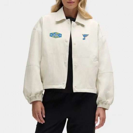 St. Louis Blues Heathered Bone Coach’s Jacket St. Louis Blues Heathered Bone Coach’s Jacket