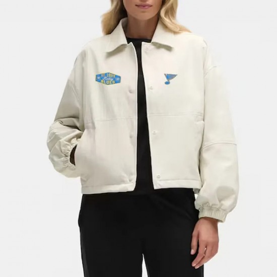 St. Louis Blues Heathered Bone Coach’s Jacket