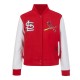 St. Louis Cardinals Game Day Classics Red Varsity Wool/Leather Jacket St. Louis Cardinals Game Day Classics Red Varsity Wool/Leather Jacket