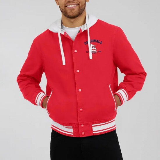 St. Louis Cardinals Red Cotton Hooded Jacket