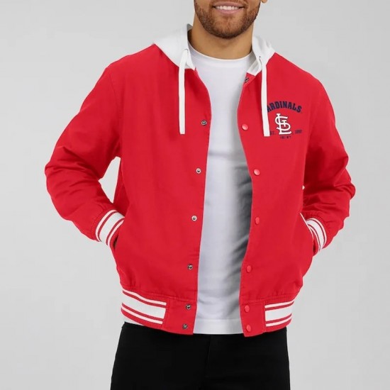 St. Louis Cardinals Red Cotton Hooded Jacket