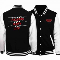 Strangers Things Friends Dont Lie Varsity Jacket Strangers Things Friends Dont Lie Varsity Jacket