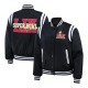 Super Bowl LIX Black Varsity Bomber Jacket