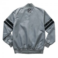 Super Bowl LIX Gray Varsity Satin Jacket