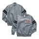 Super Bowl LIX Gray Varsity Satin Jacket Super Bowl LIX Gray Varsity Satin Jacket
